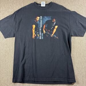 2003 Bruce Springsteen & the E Street Band Tour Shirt Black XL Vintage The Boss